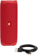 ⁦مكبر صوت فليب 5 محمول بالبلوتوث مع بطارية قابلة لاعادة الشحن مضاد للماء متوافق بارتي بوست من جيه بي ال لون احمر فيستا سلكي⁩ - الصورة ⁦4⁩