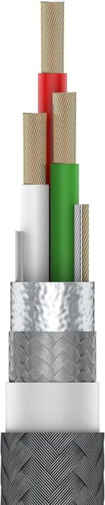 ⁦كابل ميكرو USB من ثري تك- لون رمادي، TM201، لهواتف خلوية⁩ - الصورة ⁦3⁩