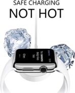 ⁦شاحن مغناطيسي سريع الى كيبل USB-C لساعة ابل اصدار مطور 2024 1 متر - محمول [معتمد من ابل] شحن لاسلكي متوافق مع ساعة سلسلة 8 - 7 - 6 - SE - 5 - 4 - 3 - 2 - - ابيض⁩ - الصورة ⁦3⁩