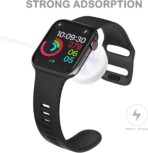 ⁦شاحن مغناطيسي سريع الى كيبل USB-C لساعة ابل اصدار مطور 2024 1 متر - محمول [معتمد من ابل] شحن لاسلكي متوافق مع ساعة سلسلة 8 - 7 - 6 - SE - 5 - 4 - 3 - 2 - - ابيض⁩ - الصورة ⁦6⁩