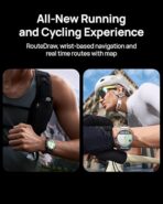 ⁦ساعة هواوي الذكية GT 5، مقاس 46 مم، شاشة AMOLED، بلوتوث، مقاومة للماء، سوار من الفلوروالاستومر الأسود، VLI-B19 .⁩ - الصورة ⁦2⁩