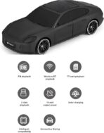 ⁦مكبر صوت بتصميم علي شكل سيارة B5 – شحن بالطاقة الشمسية - دعم بلوتوث، راديو FM، وTF CARDوU disk صوت ستيريو 10W، بطارية 1800mAh، وقت تشغيل من 3 إلى 8 ساعات-اسود⁩ - الصورة ⁦2⁩