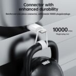 ⁦كابل للشحن السريع 3 امبير من سلسلة اس-ايه 9 من جوي روم (USB-A الى لايتنينج) 2 متر، أسود⁩ - الصورة ⁦3⁩