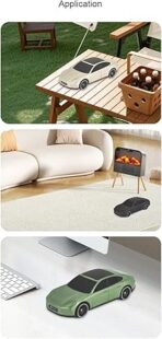 ⁦مكبر صوت بتصميم علي شكل سيارة B5 – شحن بالطاقة الشمسية - دعم بلوتوث، راديو FM، وTF CARDوU disk صوت ستيريو 10W، بطارية 1800mAh، وقت تشغيل من 3 إلى 8 ساعات-اسود⁩ - الصورة ⁦3⁩