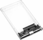 ⁦حافظة هارد ديسك 2.5 انش  - علبة خارجية للقرص الصلب - USB 3.0 ساتا للهارد ديسك SSD - بدون ادوات - شفاف⁩ - الصورة ⁦2⁩