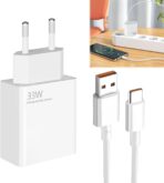 شاحن بولسينم لشاومي، شاحن سريع USB C 33 واط مع كابل USB C بطول 1.5 متر لريدمي نوت 13/12/11/9 برو/شاومي مي 10 10T 11T لايت برو 9 بوكو X5 برو/X3/X6