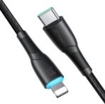 ⁦كابل بيانات للشحن السريع من جوي روم سلسلة ستاري، نوع سي إلى لايتنينج، 30 وات، بطول 1 متر - بلون أسود، موديل Sa32 - Cl3⁩ - الصورة ⁦6⁩