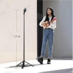 ⁦عصا سيلفي بلوتوث N09S - مزودة بإضاءة إضافية وجهاز تحكم عن بعد بتقنية البلوتوث .⁩ - الصورة ⁦5⁩