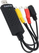 محول فيديو ايزي كاب بمدخل USB 2.0 للتليفزيون والدي في دي وفي اتش اس ودي ار لالتقاط الفيديو