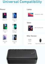 ⁦انكر باور بانك محمول 30 واط 40 كيه 40000 مللي امبير في الساعة بمنفذ USB نوع C من كور اسود⁩ - الصورة ⁦2⁩