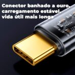 ⁦كابل بيانات من النوع سي إلى نوع سي بقدرة 100 وات وطول 1.2 م من جوي روم، أسود، JR - S-CC100A12⁩ - الصورة ⁦2⁩