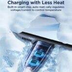 ⁦جوي رووم كابل بيانات للشحن السريع SA26-AC3 من سلسلة الشحن 100 واط USB-A الى نوع C طول 1 متر ابيض لمحول⁩ - الصورة ⁦6⁩