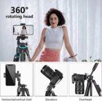 ⁦حامل ثلاثي القوائم للتصوير الفوتوغرافي نيفو NP-3180 ، حامل أرضي لكاميرا دي اس ال ار بارتفاع 1.36 متر لسطح المكتب - لون أسود⁩ - الصورة ⁦3⁩