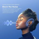 ⁦سماعات أذن سبيد بادز زد ترو اللاسلكية من اورايمو مع خاصية إلغاء الضوضاء النشطة (ANC) ووقت تشغيل 38 ساعة وصوت مكاني ساوند 360 - أسود⁩ - الصورة ⁦6⁩