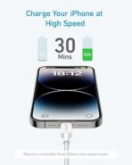 ⁦انكر كابل USB C الى لايتنينج بطول 0.9 متر لاجهزة ابل كيبل 322 ابيض⁩ - الصورة ⁦3⁩