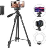 ⁦حامل ثلاثي القوائم للتصوير الفوتوغرافي نيفو NP-3180 ، حامل أرضي لكاميرا دي اس ال ار بارتفاع 1.36 متر لسطح المكتب - لون أسود⁩ - الصورة ⁦5⁩