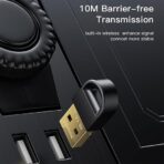 ⁦محول إرسال لاسلكي دونجل بتقنية بلوتوث V5.1 بتردد 2.4 جيجاهرتز عالي الجودة للكمبيوتر واللاب توب من يسيدو، موديل YAU34⁩ - الصورة ⁦3⁩