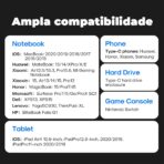 ⁦كابل بيانات من النوع سي إلى نوع سي بقدرة 100 وات وطول 1.2 م من جوي روم، أسود، JR - S-CC100A12⁩ - الصورة ⁦3⁩