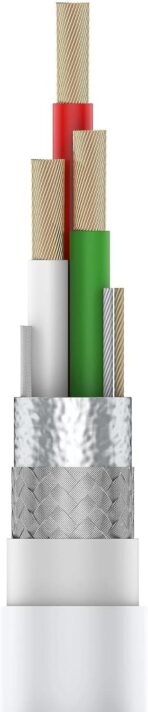 ⁦3 Tech Lightning Cable, Com.with Iphone Mobiles - White⁩ - الصورة ⁦4⁩