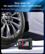 ⁦مضخة نفخ VC04 لاسلكية متعددة الوظائف 4000 مللي امبير في الساعة من يسيدو، 10.34 بار⁩ - الصورة ⁦7⁩