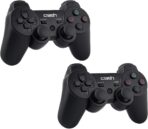 ⁦لوحة ألعاب مزدوجة لاسلكية قابلة لإعادة الشحن Crash X5 بتقنية 2.4GHz متوافق مع الكمبيوتر وجهاز 3 وتي في بوكس - بطارية مدمجة 300 مللي امبير - مدى اتصال حتى 10 متر .⁩ - الصورة ⁦4⁩