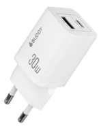 شاحن حائط بادي، 30 وات، نوع سي، أبيض H30