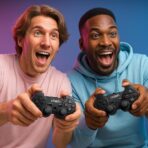 ⁦لوحة ألعاب مزدوجة لاسلكية قابلة لإعادة الشحن Crash X5 بتقنية 2.4GHz متوافق مع الكمبيوتر وجهاز 3 وتي في بوكس - بطارية مدمجة 300 مللي امبير - مدى اتصال حتى 10 متر .⁩ - الصورة ⁦5⁩