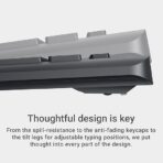 ⁦كيبورد وماوس لاسلكي من ديل (لغة عربية/لغة إنجليزية)، لون أسود، موديل KM3322W .⁩ - الصورة ⁦5⁩