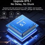 ⁦محول إرسال لاسلكي دونجل بتقنية بلوتوث V5.1 بتردد 2.4 جيجاهرتز عالي الجودة للكمبيوتر واللاب توب من يسيدو، موديل YAU34⁩ - الصورة ⁦4⁩