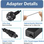 ⁦شاحن محول لاب توب 65 واط 45 19.5 فولت 3.33 امبير متوافق مع ايليت بوك 840 850 G8 بافيليون X360 11 13 14 15 17 انفي بروبوك 430 450 250 G3 G4 G5 G6، طاقة 4.5 ملم من تربو، أسود⁩ - الصورة ⁦7⁩