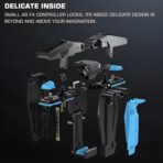 ⁦يد تحكم للالعاب على الموبايل بتصميم قابل للطي والتعديل ل4 اوضاع - ازرار ضغط احترافية - استهلاك منخفض للطاقة - موديل F4 FALCON⁩ - الصورة ⁦5⁩