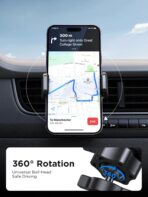 ⁦حامل موبايل للسيارة لفتحة التهوية من جوي روم، موديل JR-ZS377، أسود⁩ - الصورة ⁦5⁩