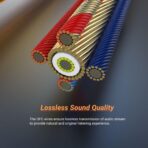 ⁦محول مقبس صوت رقمي لسماعات الرأس USB نوع سي الى 3.5 ملم بمدخل Aux لاي باد برو 11 بوصة 12.9 بوصة 2018/2020/ جوجل بيكسل 5 4 3 2/ XL/ سامسونج s21 s20 الترا Z فليب s20+ نوت 20 s10 s9 بلس⁩ - الصورة ⁦2⁩