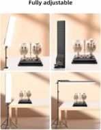 ⁦إضاءة تصوير ليد بلون أبيض هادئ وتصميم مستطيل الشكل مع جهاز تحكم عن بعد وحامل معدن بطول 2 متر للموبايلات الذكية والكاميرا لتصوير فيديوهات يوتيوب (RL-19)⁩ - الصورة ⁦6⁩