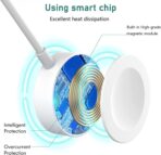 ⁦شاحن مغناطيسي سريع الى كيبل USB-C لساعة ابل اصدار مطور 2024 1 متر - محمول [معتمد من ابل] شحن لاسلكي متوافق مع ساعة سلسلة 8 - 7 - 6 - SE - 5 - 4 - 3 - 2 - - ابيض⁩ - الصورة ⁦7⁩