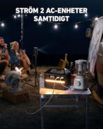 ⁦انكر محطة طاقة صغيرة 535 باور هاوس 512 واط ساعة مولد محمول في الساعة 500 7 منافذ منفذ USB C PD 60 ضوء LED للتخييم وانقطاع التيار الكهربائي الليثيوم أسود⁩ - الصورة ⁦2⁩