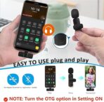 ⁦ميكروفون لافالير لاسلكي احترافي type-c يدعم أجهزة أندرويد والكمبيوتر بتقنية اومني دايركشنال لالتقاط الصوت من جميع الاتجاهات للمقابلات وتسجيل فيديوهات وبودكاست ومدونات ويوتيوب من بويا⁩ - الصورة ⁦7⁩