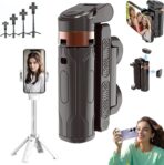 ⁦عصا سيلفي ثلاثية القوائم مع جهاز تحكم لاسلكي للجوال متوافقة مع ايفون 15 برو ماكس/15/14 برو/14/13، سامسونج اس 22/ اس 23 الترا/ اندرويد الذكي (jc-25)⁩ - الصورة ⁦7⁩