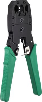 ⁦اراجة اسلاك النت والتليفون زرادية تجميع سلك الشبكة في كابل RJ45 RJ11 RJ12، كماشة وقطاعة اسلاك، ادوات الكمبيوتر والشبكة .⁩ - الصورة ⁦4⁩