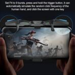 ⁦يد تحكم للالعاب على الموبايل بتصميم قابل للطي والتعديل ل4 اوضاع - ازرار ضغط احترافية - استهلاك منخفض للطاقة - موديل F4 FALCON⁩ - الصورة ⁦6⁩