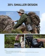 ⁦شاحن باور بانك سوليكس C300 بتيار مستمر، 288 وات ساعة لاستخدام خارجي، محطة طاقة محمولة ببطارية ليثيوم فوسفات الحديد (لايف بو4) ومولد شمسي 300 وات، لتخييم وسفر وحالات طوارئ من انكر (لا يشمل محول حائط)⁩ - الصورة ⁦7⁩