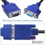 ⁦كابل محول VGA مزدوج لتقسيم الشاشة إلى شاشتين  موصل ذكر واحد موصلين أنثويين فيديو بتصميم Y لتكرار الصورة على شاشتين. حاسوب شخصي محمول جهاز العرض شاشة عرض⁩ - الصورة ⁦6⁩
