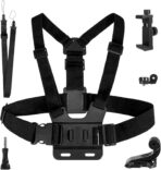 حامل موبايل يثبت على الصدر وحزام صدر قابل للتعديل لحمل الموبايل كما يناسب حمل كاميرا جو برو هيرو 13 12 11 10 9 8 7 6 5 لدي جيه اي اوسمو ومعظم الموبايلات