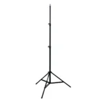⁦حامل ثلاثي معدني بطول 2 متر للتصوير ومناسب للاستوديو حامل رنج لايت إضاءة احترافي قابل للتعديل، ثلاثي القوائم معدني أسود، قابل للطي والحمل، لأجهزة الإضاءة و رينج لايت والهواتف وحدات ترايبود الكاميرا .⁩ - الصورة ⁦2⁩