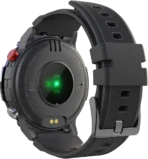 ⁦ساعة Buddy الذكية Crown J2، شاشة لمس LCD مقاس 1.39 بوصة، بلوتوث الإصدار 5.2، مقاومة للماء، بطارية 400 مللي أمبير، سوار سيليكون، أسود .⁩ - الصورة ⁦8⁩