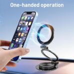 ⁦حامل مغناطيسي للسيارة، حامل هاتف محمول للسيارة يدور 360 درجة⁩ - الصورة ⁦4⁩