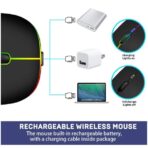 ⁦ماوس HP W10 RGB بلوتوث ولاسلكي قابل لإعادة الشحن من النوع C⁩ - الصورة ⁦4⁩