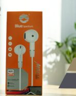 Blue Spectrum سماعة داخل الأذن ستيريو BL-06 ايه يو اكس من بلو سبيكتروم بتصميم مريح مع قابس مريحة وعالية الجودة للموبايل - سماعات راس سوداء سلكي .
