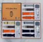 ⁦ساعة ذكية 4-in-1 مع 4 أحزمة H10 ultra max smart watch  إمكانية استقبال الإشعارات والمكالمات عبر البلوتوث عند الاتصال بالهاتف شاشة 2.01 بوصة عالية الدقة.⁩ - الصورة ⁦6⁩