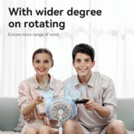 ⁦يسيدو مروحة طاولة/ارضية فاخرة قابلة للطي YF11، 6000 مللي امبير في الساعة، 92 سم، جهاز تحكم عن بعد، قابلة للطي⁩ - الصورة ⁦11⁩